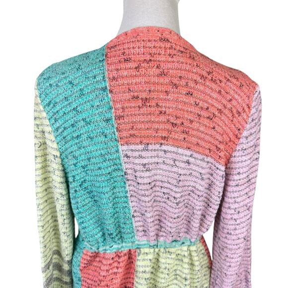 Nic + Zoe NWT Color Crush Wrap Around Tie Knit Cardigan Sweater - Picture 8 of 13
